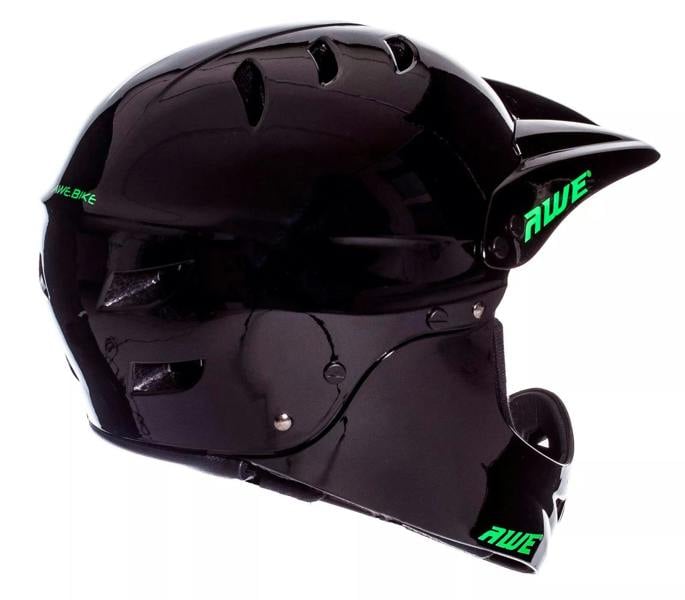 AweBlaze 16+/Adult Full Face BMX Bike Helmet Medium 55-58cm Black