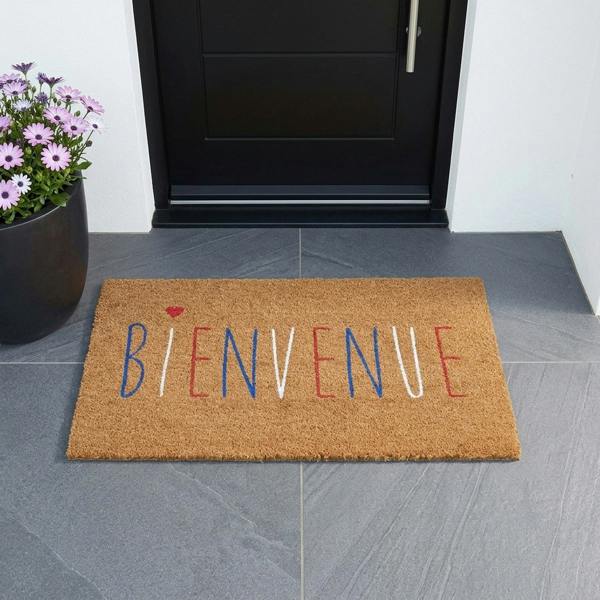 Garden Greatness Bienvenue Natural Coir Doormat