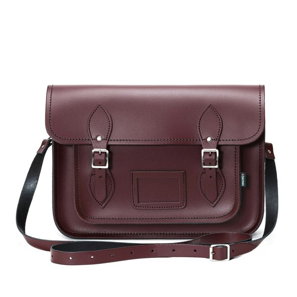 Zatchels Handmade Leather Satchel - Marsala Red