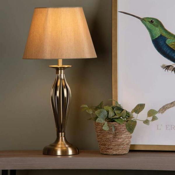 Pagazzi Lighting Miranda Antique Brass Table Lamp