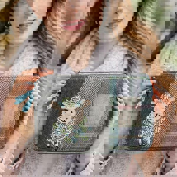 Earth Squared Tweed Appliqué Coin Purse – Sheep, Highland Cow, Dachshund, Puffin, Cat & Floral