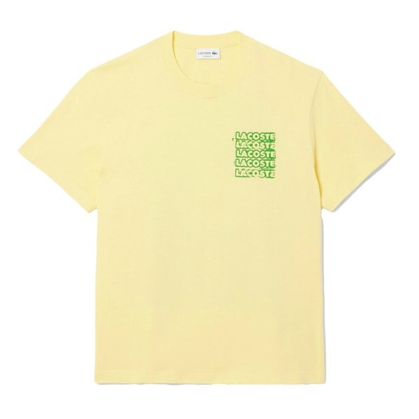 Lacoste Logo Graphic T-Shirt Yellow/Green