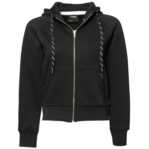 Tee Jays Womens/Ladies Full Zip Hooded Sweatshirt - Black