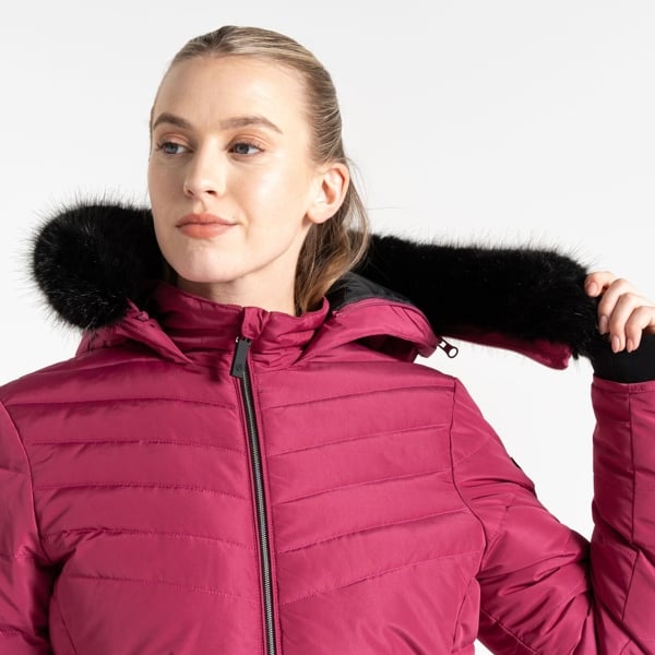 Dare 2B Women's Striking IV Mid Length Padded Jacket - Hydrangea Pink