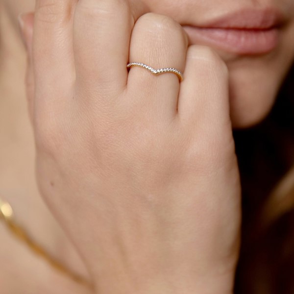 Gold Trip Wishbone Ring