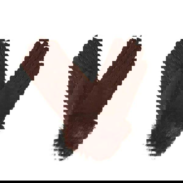 Eastern Counties Leather Womens Toscana Trim Cuff Sheepskin Gloves - Brown