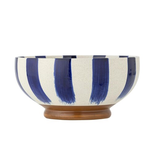 Love Frankie Cobalt & Bone XL Stoneware Serving Bowl