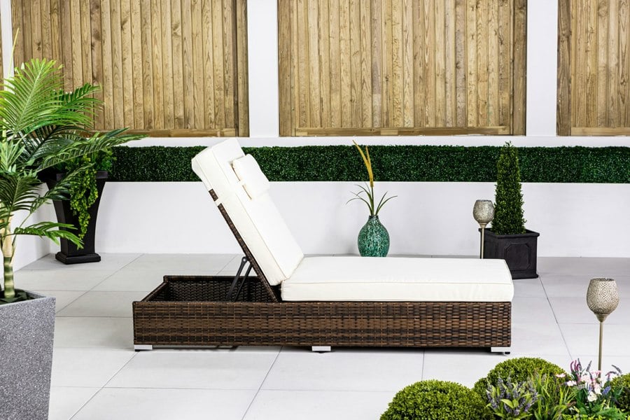 Giardino Rattan Sun Lounger
