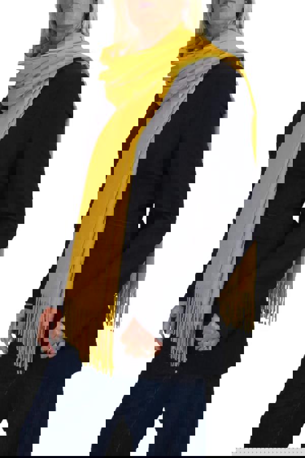 Paulo Due Wool Blend Pashmina Scarf Solid Colour