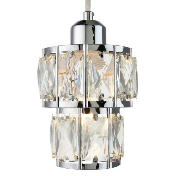 Pagazzi Lighting Darla Small Chrome Ceiling Light Pendant