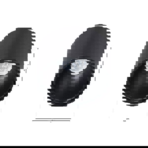 Milagro Spot Light Bali Round Black Stylish Spotlight Upgrade Quality Alloy Finish Easy Clip Fitting  1xGU10