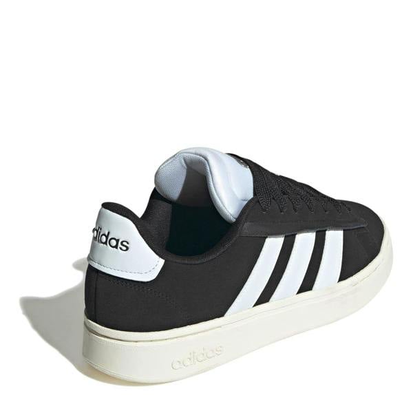 Adidas Womens/Ladies Grand Court Alpha Leather Cloudfoam Trainers - Black/White - 