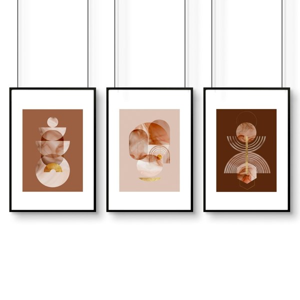 Prints for office | set of 3 framed wall art prints