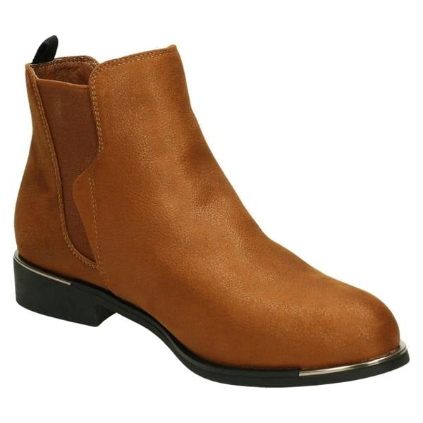 Down to Earth Ladies Down To Earth Low Heel Ankle Boots F50957