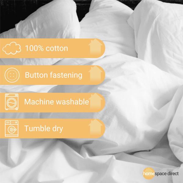 Brushed Polka Dot Grey Duvet Cover Set