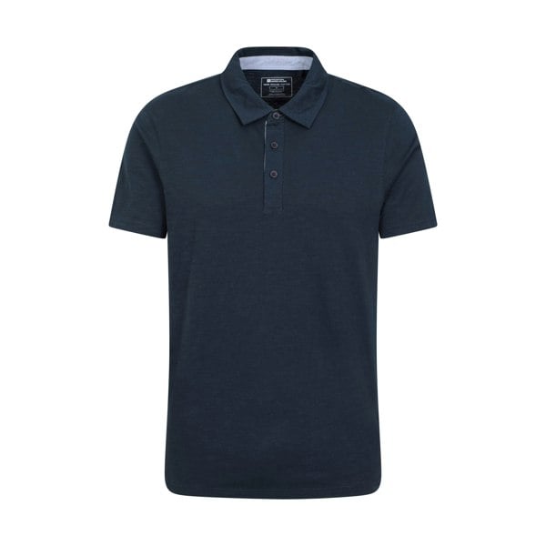 Mountain Warehouse Mens Hasst II Organic Polo Shirt - Navy