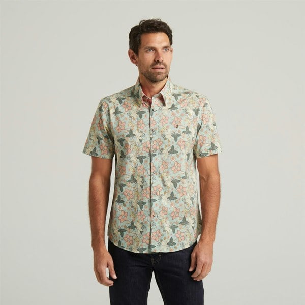 Gabicci G54W08 Mens Short Sleeve Printed  Shirt Gabicci Classic - MEADOW