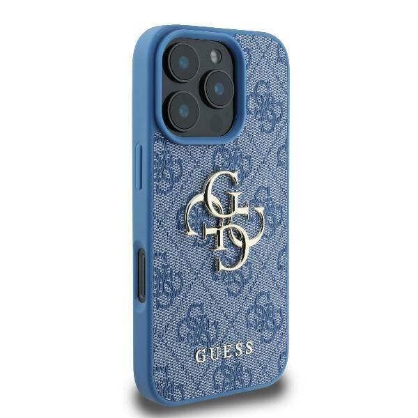 Guess 4G Big Logo Case for iPhone 16 Pro 6.3" Blue - GUHCP16L4GMGBL