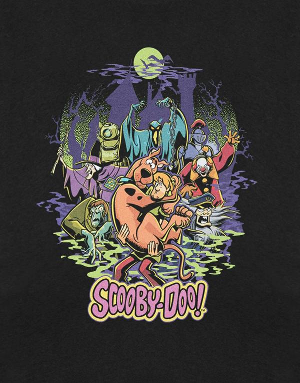 Scooby Doo Unisex Kids Black Scooby Halloween Short Sleeved T-Shirt
