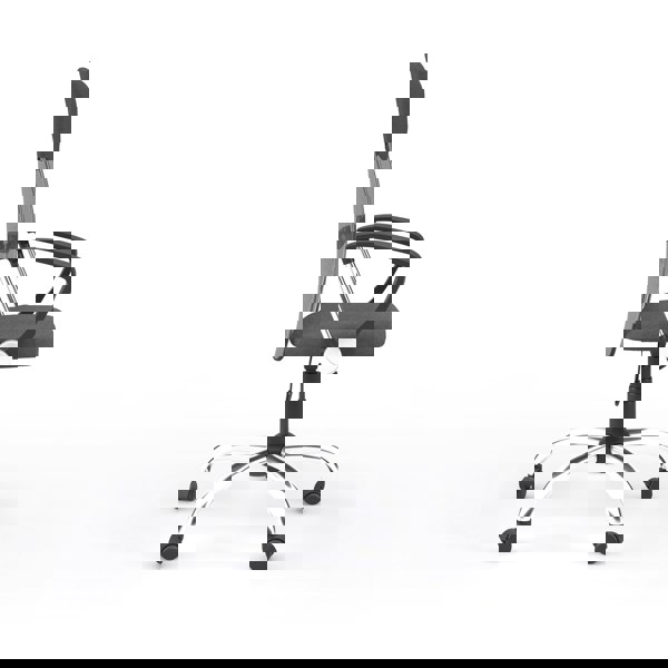 Dorel Home Orlando Mesh Office Chair with Wheels in Grey