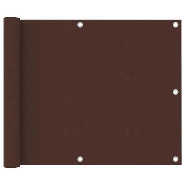 Berkfield Balcony Screen Brown 75x400 cm Oxford Fabric
