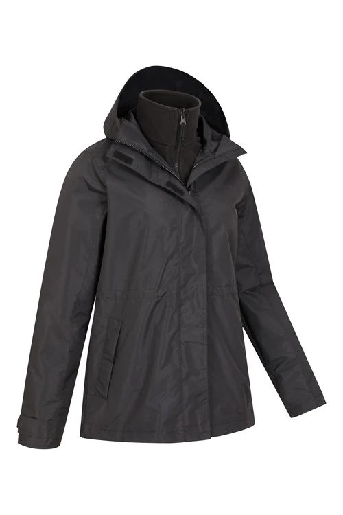 Mountain Warehouse Womens/Ladies Fell II 3 In 1 Jacket - Black