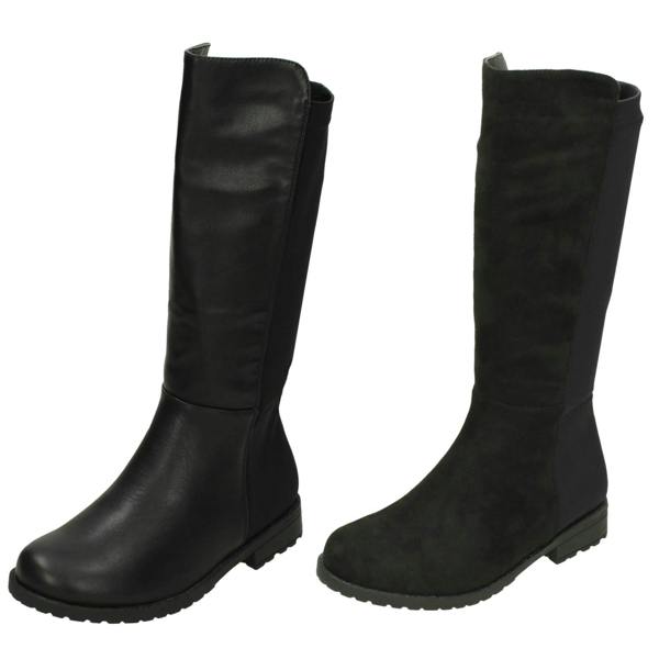 Spot On Girls Spot On Mid Heel Calf Boots H5083