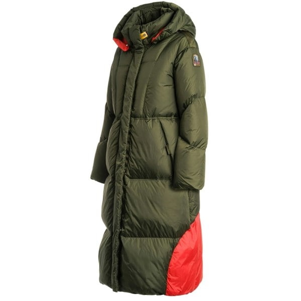 Parajumpers Liu Rosemary Green Long Down Jacket S