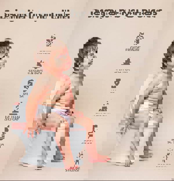 Dekko Kids Potty Trainer Seat Safety Toilet Training Toddler Children Non-Slip