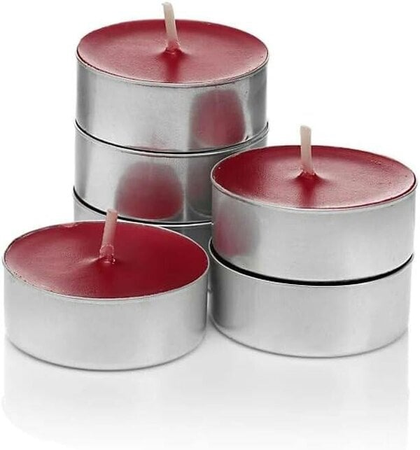 Baltus Black Cherry Scented Tealight Candles, Pack of 20, Up to 8 Hour Burn Time