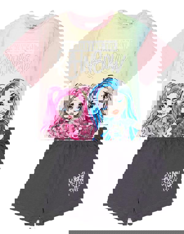 Rainbow High Girls Multicoloured Rose And Ice Short Sleeve Short Leg Pyjama Set