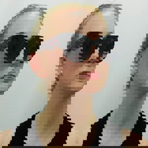 Guess Sunglasses GF6118 01B Shiny Black Smoke Gradient