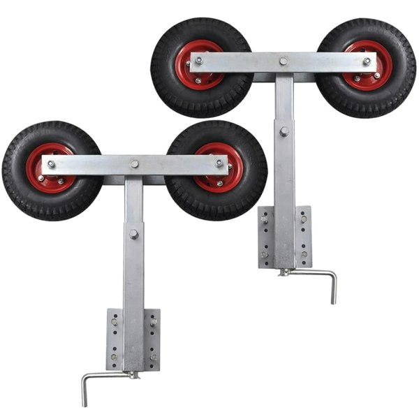 Berkfield Boat Trailer Double Wheel Bow Support Set of 2 59 - 84 cm