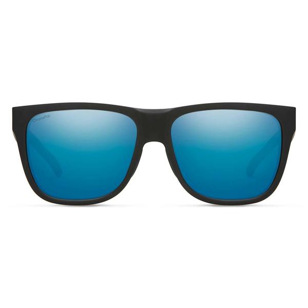 Smith Sunglasses Lowdown 2 003 QG Matte Black ChromaPop Polarized Blue Mirror