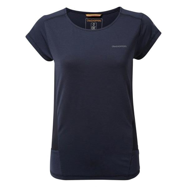 Craghoppers Womens/Ladies Atmos Stripe T-Shirt - Blue Navy - 