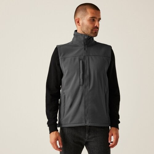 Regatta Mens Flux Softshell Body Warmer - Seal Grey/Seal Grey