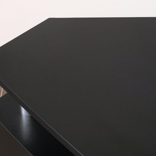 Wyld Haus Zisaba Mika 120cm Wooden Black TV Storage Unit For Screens Up To 55 Inches 2 Doors and Shelves