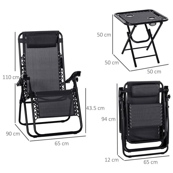 Outdoor Lounge Chair Set
