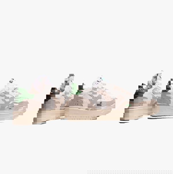 Victoria SEUL RETRO FAUX LEATHER & SPLIT Womens Trainers Verde