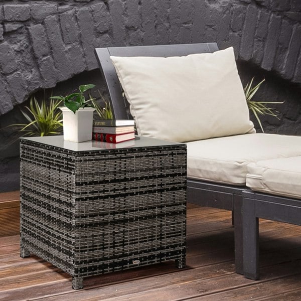 Rattan Side Table