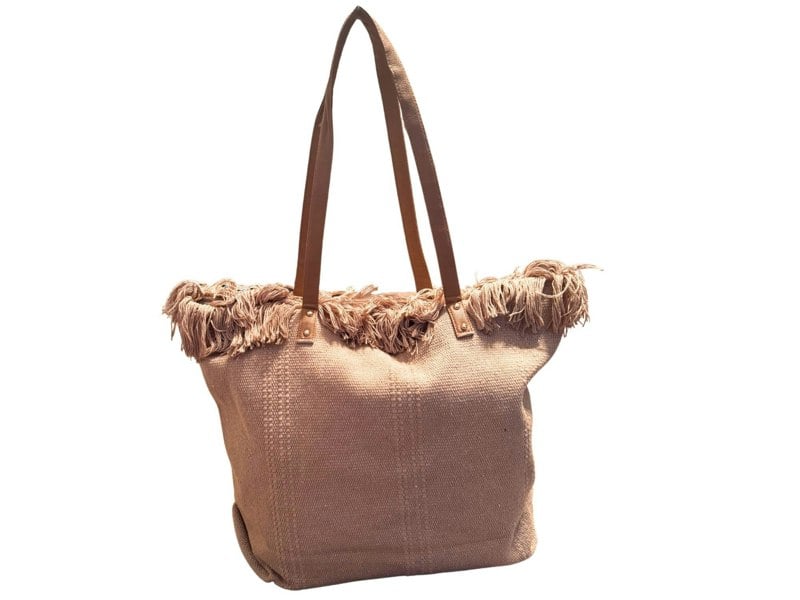 Solis Accessories Extra Large Ladies Fringe Tote Beach Day Bag