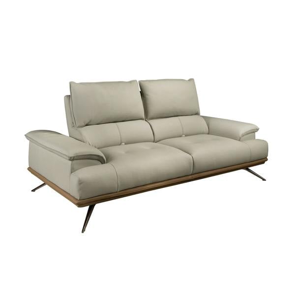 Angel Cerdá Grey taupe leather sofa 6247/6248