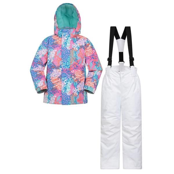 Mountain Warehouse Childrens/Kids Printed Ski Jacket & Trousers - Pink - 