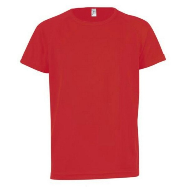 SOLS Childrens/Kids Sporty Unisex Short Sleeve T-Shirt - Red