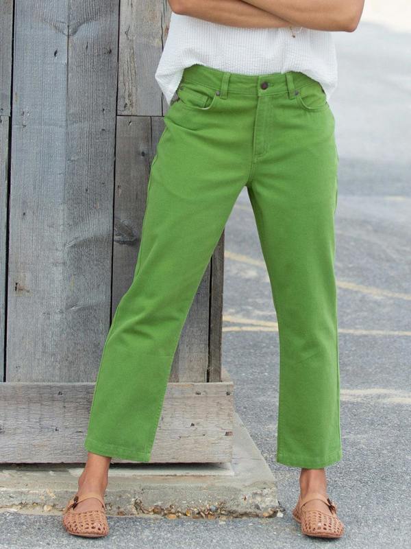 Kite Womens Organic Newton Cropped Straight Leg Jeans Ivy