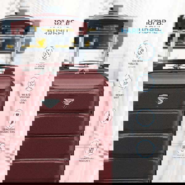 Flight Knight 40x20x25cm Ryanair Free Underseat Cabin Carryon Suitcase 100+ Airlines