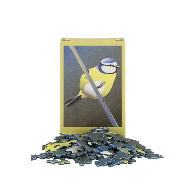 Happily Puzzles British Birds Full Set - 10 x 99 Piece Mini Jigsaw Puzzles