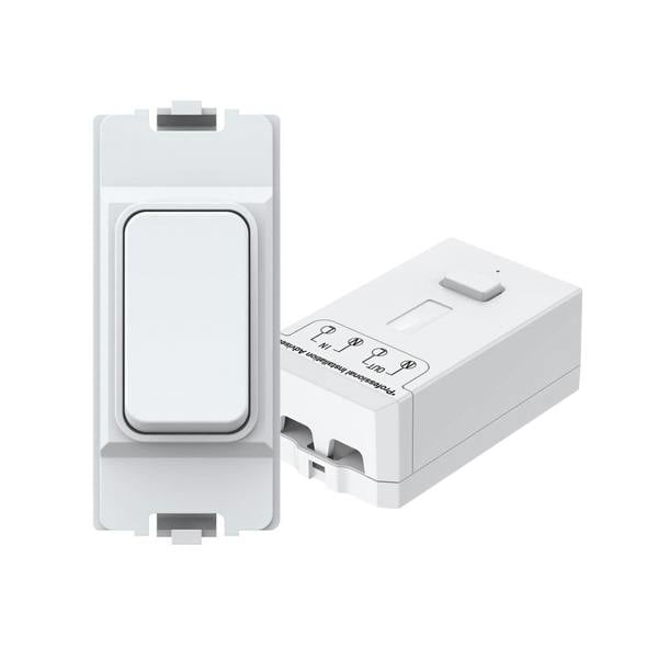ENER-J Wireless & Batteryless Kinetic Grid Switch,Pro + 500W RF Receiver (can fit into MK plate)
