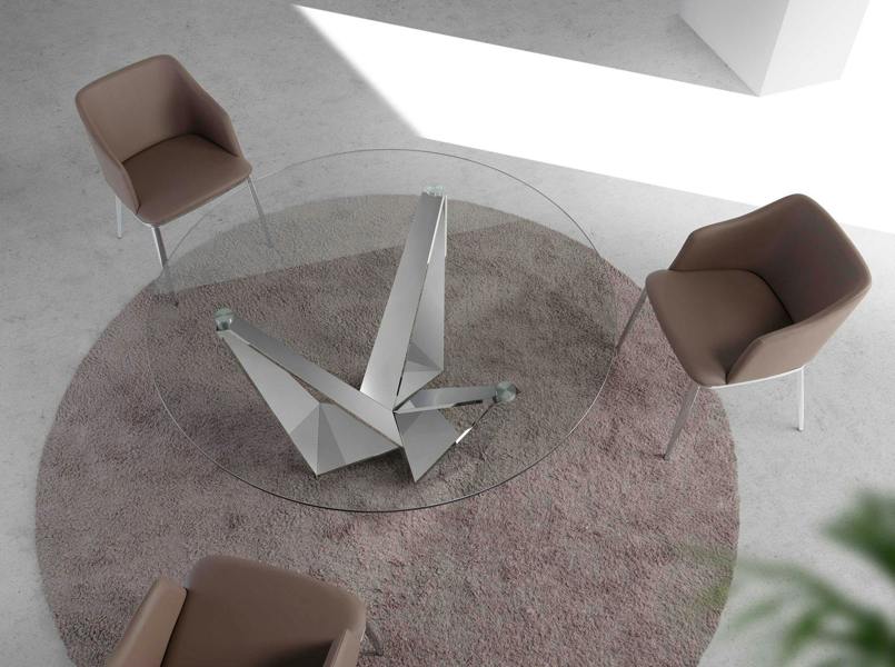 Angel Cerdá Brown Leatherette Chair 4022