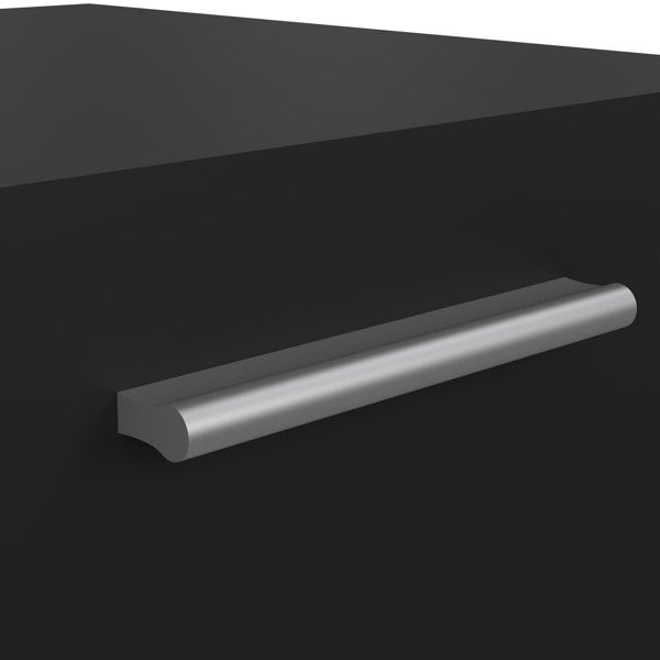 Furniture To Go Pepe Bedside 2 Drawers in Black